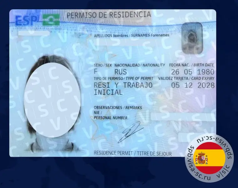 Spanish residence card